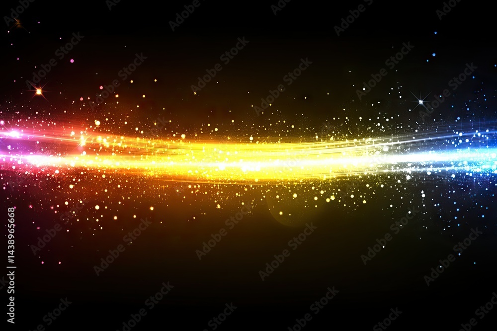 Aufkleber a vibrant background of colorful bokeh lights in warm tones. creating a festive atmosphere. suitable