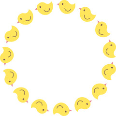 노란 병아리 캐릭터