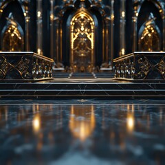 Grand throne room fantasy architecture