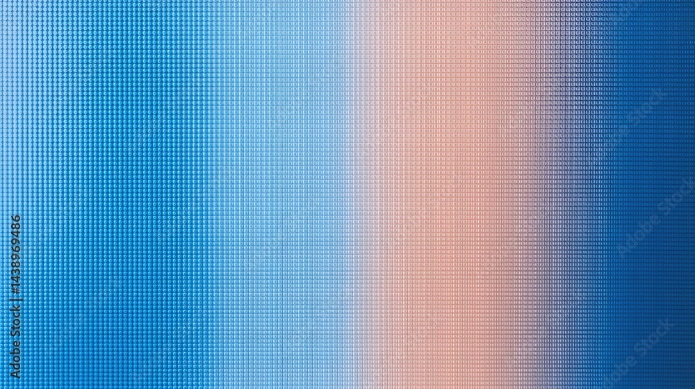Poster a vibrant abstract image featuring a gradient of blue hues transitioning to warm tones, creating a t