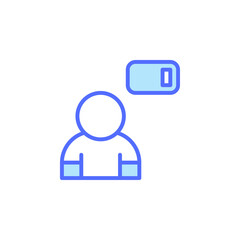 Icon Representing Mental Health Awareness with Symbolic Features Indicating Support and Growth in Emotional Wellness Context