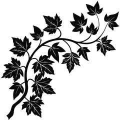 Fototapeta premium Trees & Forest Elements Vector Silhouette
