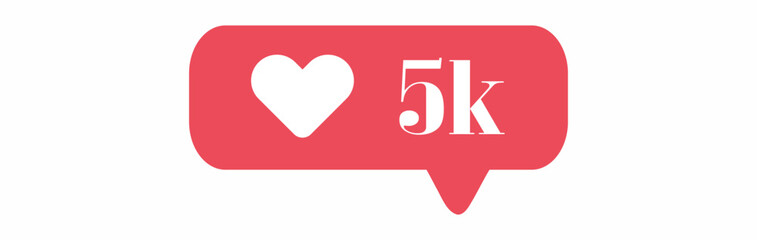  Like, comment and follower buttons. social media notification icon vector