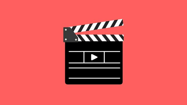 movie clapper board animation