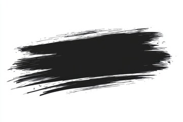 Obraz premium Abstract black paint stroke (18)