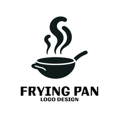 Frying Pan Vector Logo Design