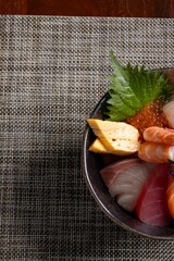 Savoring fresh sushi delights japanese restaurant culinary art modern setting close-up view gastronomic experience