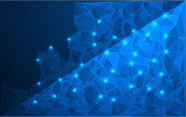 Abstract background polygon low poly tecnology background