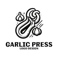 Garlic Press Vector Logo Design
