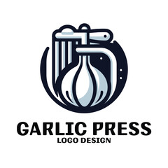 Garlic Press Vector Logo Design