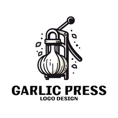 Garlic Press Vector Logo Design