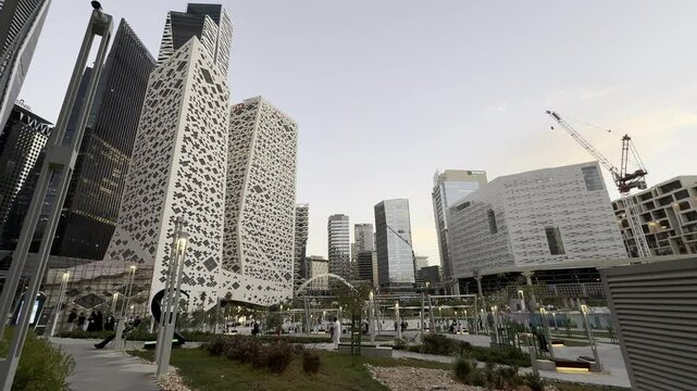 Riyadh Saudi Arabia Abdullah Financial District KAFD business towers, 16 septumber 2025.