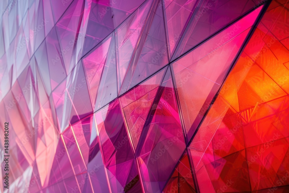Poster abstract red purple line effect on surface of modern template design express seamless style scene. d