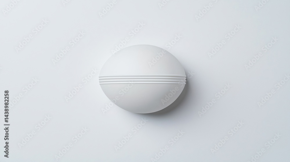 Poster a minimalist white wall fixture with horizontal lines, emphasizing modern design and simplicity in i