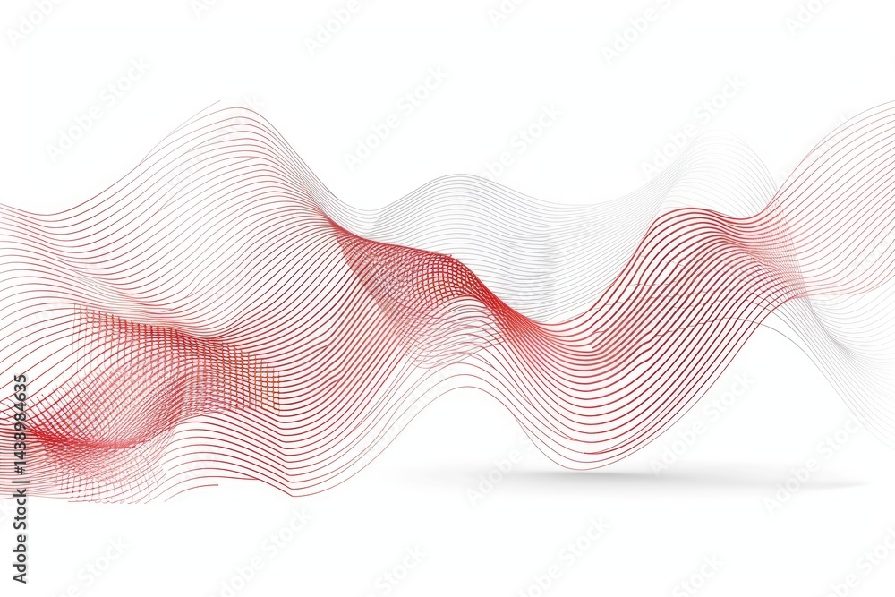 Poster abstract colorful line effect on surface of modern template design express scene of seamless style. 