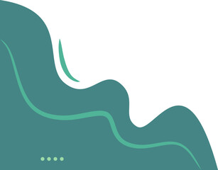 Abstract Wavy Corner