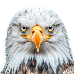 Eagle portrait american bald bird wildlife animal isolated on transparent  background png