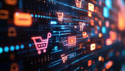 E-commerce Data Flow: Digital Shopping Experience