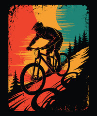 Vintage Mountain Biking T-Shirt