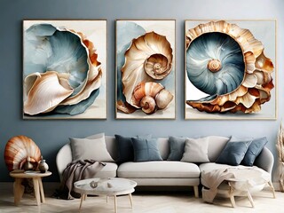 Seaside Treasures: A Culinary and Natural Collection of Beach Shells and Marine Delights
