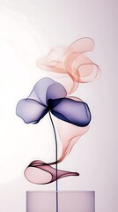 Fototapeta premium Abstract flower in soft colors