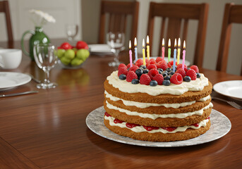 Delicious Birthday Cake with Berries: Recipe and Celebration Ideas