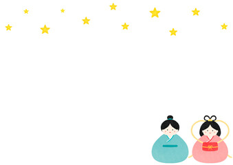 七夕　織姫彦星　イベント　水彩　イラスト