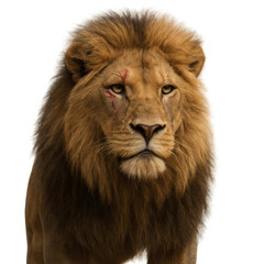 lion isolated on white