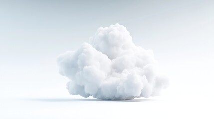 Naklejka premium Fluffy White Cloud Formation