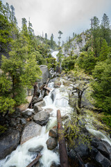 Yosemite National Park Spring of 2025 Bridalveil Fall, El Capitan, Cathedral Rocks and Spires 