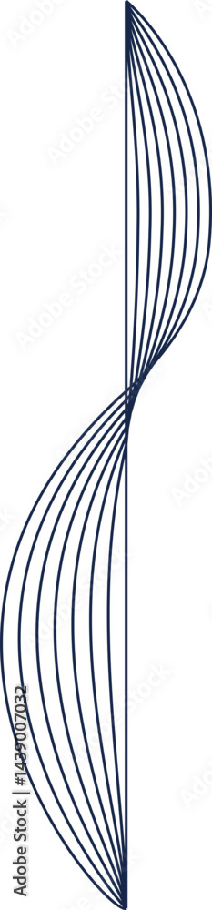 Poster abstract wave element design set