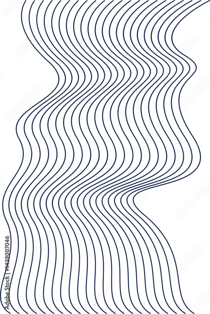 Poster abstract wave element design set