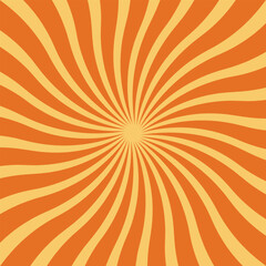 Fototapeta premium Sun Burst or Rays vector illustration background. Vivid yellow sunburst Background.