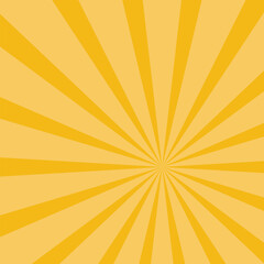 Sun Burst or Rays vector illustration background. Vivid yellow sunburst Background.
