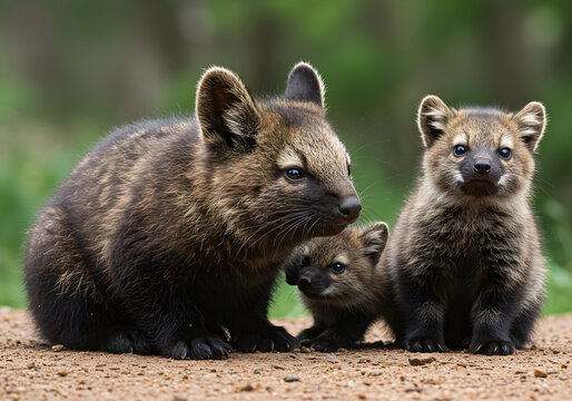 Adorable Fossa Family: A Close-Up Look at These Rare Malagasy Carnivores