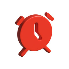 3d clock colored transparent background