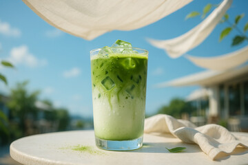 아이스 말차 라떼