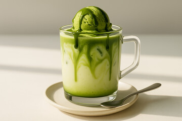말차아이스크림라떼