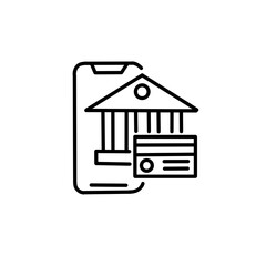 Mobile banking icon