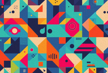 Abstract technology background. . Oil paint illustration.