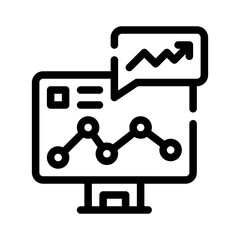 data analytics line icon