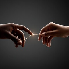 Hands Reaching Out to Connect, Symbolizing Unity and Understanding Between Different Cultures and Backgrounds in a Serene, Ethereal Setting with a Soft Glow