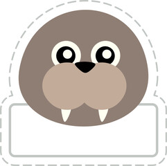 Animal Name Tag Label