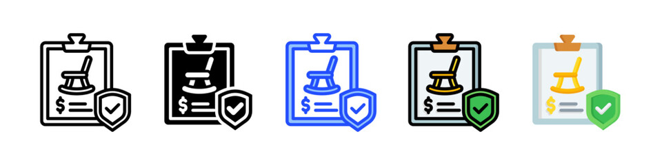 Retirement Savings Icon Collection With Multiple Styles