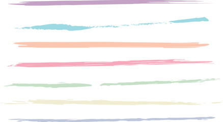 Pastel Brushstrokes Horizontal Stripes Background