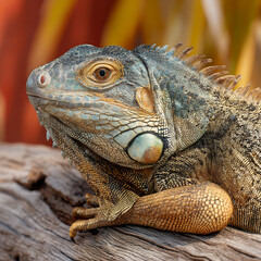 Fototapeta premium Closeup lizard reptile nature wildlife photography