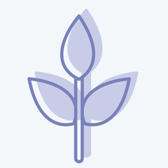 Icon Eco friendly Fabric. related to Fabric symbol. two tone style. design editable