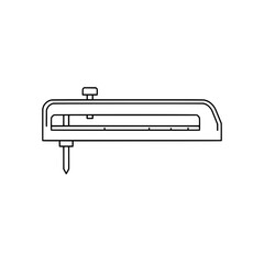 Drawing Compass: A precise drafting tool, designed for accuracy and precision, poised to create circles and arcs, used by architects and engineers for meticulous planning and design.