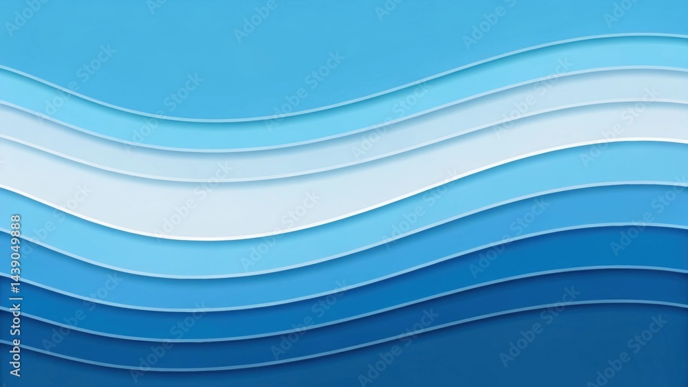 Poster abstract gradient science technology and medical. abstract wavy blue pattern with various shades of 