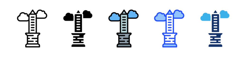 Public Square Icon Collection With Multiple Styles